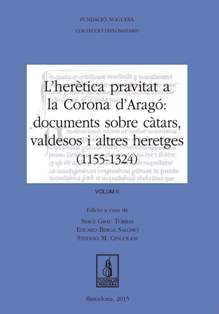 Portada de L'herètica pravitat a la Corona d'Aragó