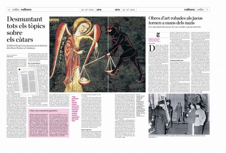 Ara · 26.07.2016 · «Desmuntant tots els tòpics sobre els càtars»